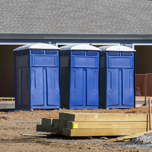 what is the cost difference between standard and deluxe porta potty rentals in Broadbent